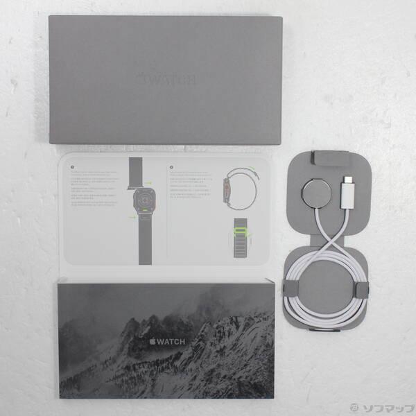 〔中古〕Apple(アップル) Apple Watch Ultra 2 GPS + Cellular 49mm ブラックチタニウムケース ダークグリーンアルパインループ〔377-ud〕 |  | 04