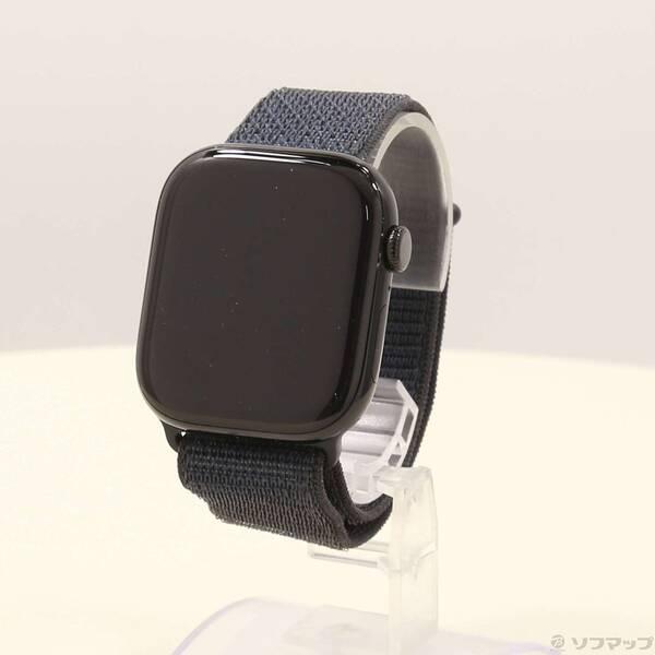 〔中古〕Apple(アップル) Apple Watch Series 10 GPS 46mm ジェットブラックアルミニウムケース インクスポーツループ〔247-ud〕 | 