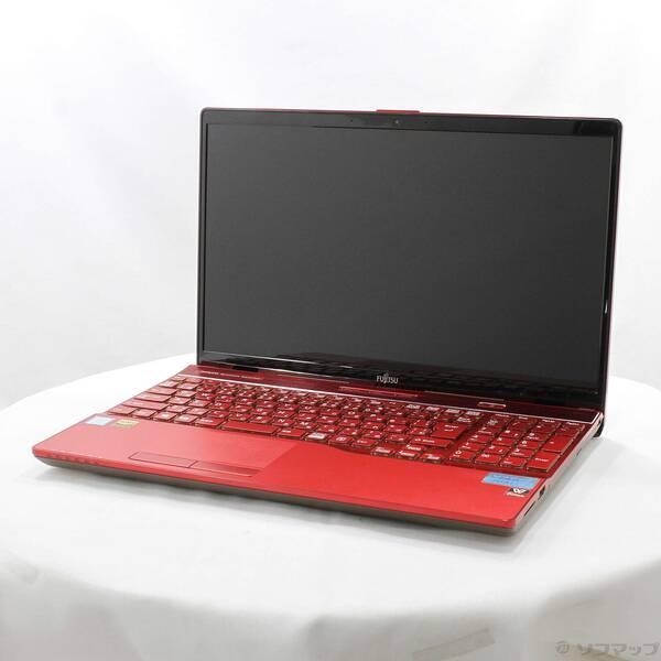 〔中古〕FUJITSU(富士通） LIFEBOOK AH53／B3 FMVA53B3RK ガーネットレッド 〔Windows 10〕〔198-ud〕 | 