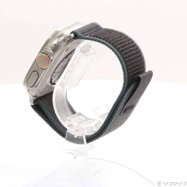 〔中古〕Apple(アップル) Apple Watch Ultra 2 GPS + Cellular 49mm チタニウムケース ブルー／ブラックトレイルループ〔269-ud〕 |  | 01