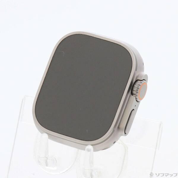 〔中古〕Apple(アップル) Apple Watch Ultra 2 GPS + Cellular 49mm チタニウムケース オリーブアルパインループ〔377-ud〕 | 