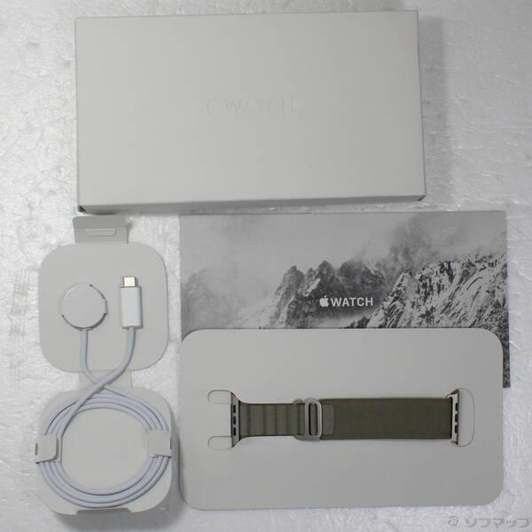 〔中古〕Apple(アップル) Apple Watch Ultra 2 GPS + Cellular 49mm チタニウムケース オリーブアルパインループ〔377-ud〕 |  | 04