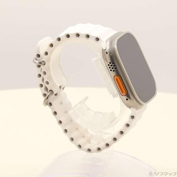 〔中古〕Apple(アップル) Apple Watch Ultra 2 GPS + Cellular 49mm チタニウムケース ホワイトオーシャンバンド〔276-ud〕 |  | 03