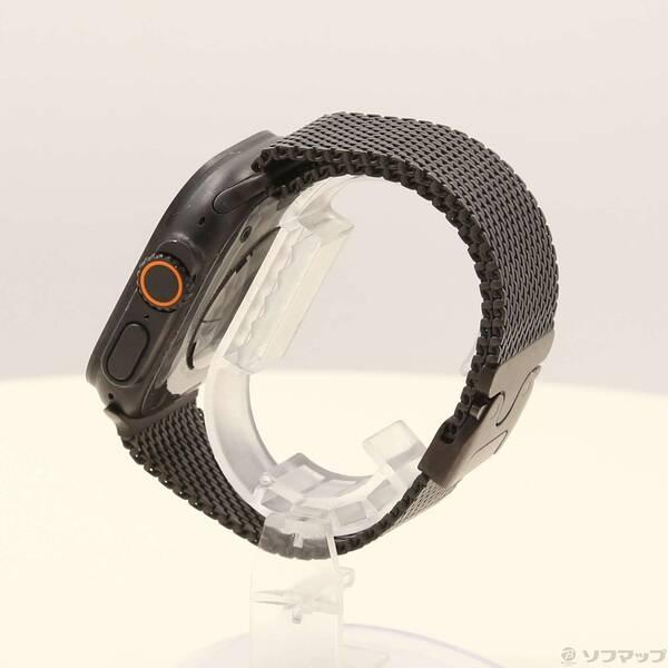 〔中古〕Apple(アップル) Apple Watch Ultra 2 GPS + Cellular 49mm ブラックチタニウムケース ブラックチタニウムミラネーゼループ〔348-ud〕 |  | 01
