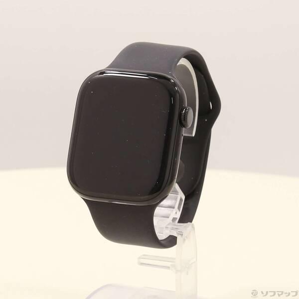 〔中古〕Apple(アップル) Apple Watch Series 10 GPS 46mm ジェットブラックアルミニウムケース ブラックスポーツバンド〔198-ud〕 | 