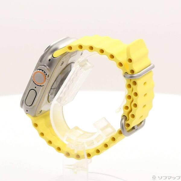 〔中古〕Apple(アップル) Apple Watch Ultra GPS + Cellular 49mm チタニウムケース イエローオーシャンバンド〔348-ud〕 |  | 01