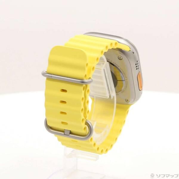 〔中古〕Apple(アップル) Apple Watch Ultra GPS + Cellular 49mm チタニウムケース イエローオーシャンバンド〔348-ud〕 |  | 02