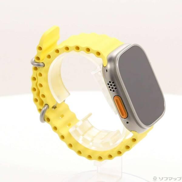 〔中古〕Apple(アップル) Apple Watch Ultra GPS + Cellular 49mm チタニウムケース イエローオーシャンバンド〔348-ud〕 |  | 03
