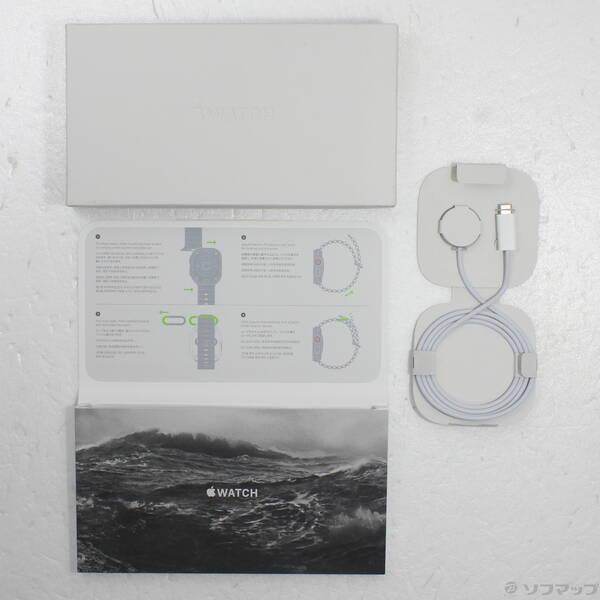 〔中古〕Apple(アップル) Apple Watch Ultra GPS + Cellular 49mm チタニウムケース イエローオーシャンバンド〔348-ud〕 |  | 04