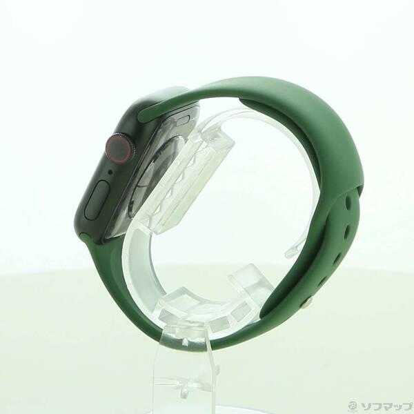 〔中古〕Apple(アップル) Apple Watch Series 7 GPS + Cellular 41mm グリーンアルミニウムケース クローバースポーツバンド〔344-ud〕 |  | 01