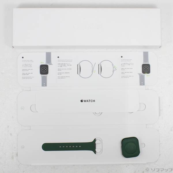 〔中古〕Apple(アップル) Apple Watch Series 7 GPS + Cellular 41mm グリーンアルミニウムケース クローバースポーツバンド〔344-ud〕 |  | 04