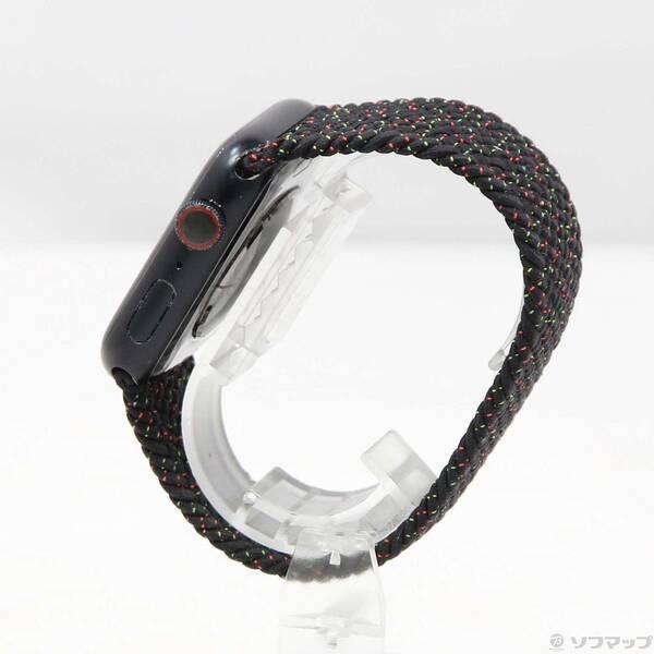 〔中古〕Apple(アップル) Apple Watch Series 8 GPS 45mm ミッドナイトアルミニウムケース ブラックユニティブレイデッドソロループ〔377-ud〕 |  | 01