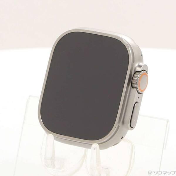 〔中古〕Apple(アップル) Apple Watch Ultra GPS + Cellular 49mm チタニウムケース バンド無し〔344-ud〕 | 