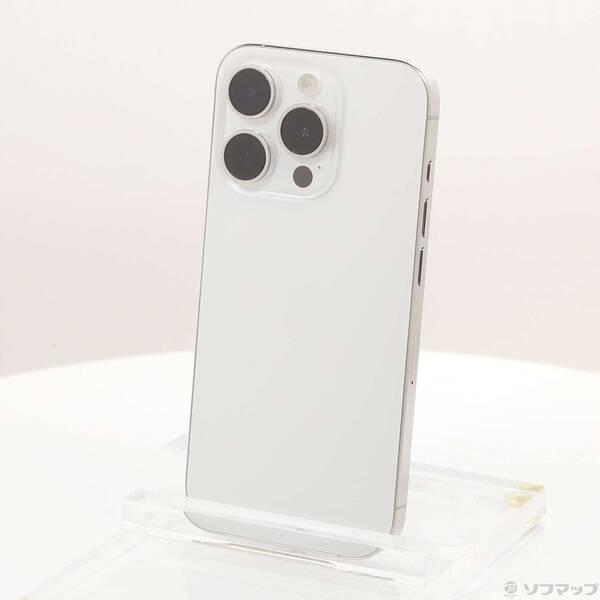 〔中古〕Apple(アップル) iPhone15 Pro 128GB ホワイトチタニウム MTU83J／A SIMフリー〔349-ud〕 | 