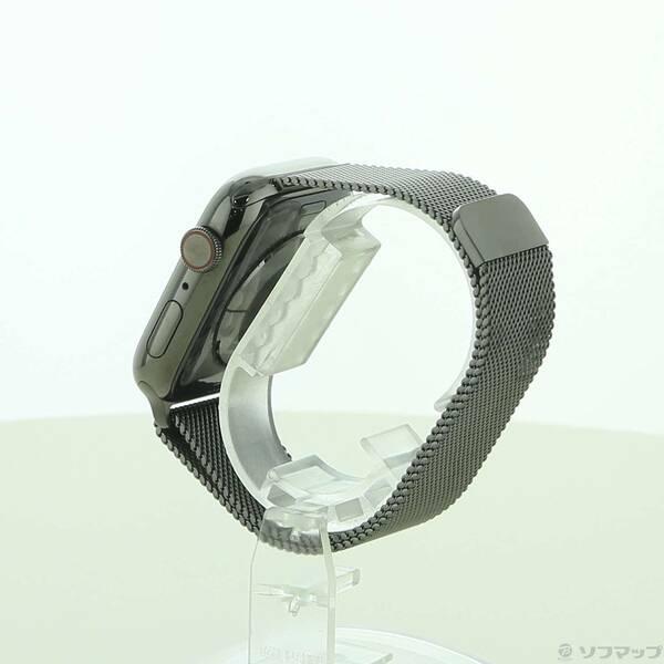 〔中古〕Apple(アップル) Apple Watch Series 8 GPS + Cellular 45mm グラファイトステンレススチールケース グラファイトミラネーゼループ〔377-ud〕 |  | 01