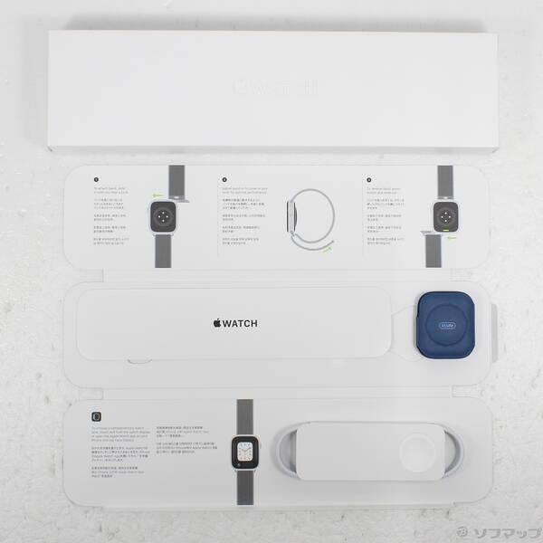 〔中古〕Apple(アップル) Apple Watch Series 7 GPS 45mm ブルーアルミニウムケース アビスブルー／モスグリーンスポーツループ〔344-ud〕 |  | 04