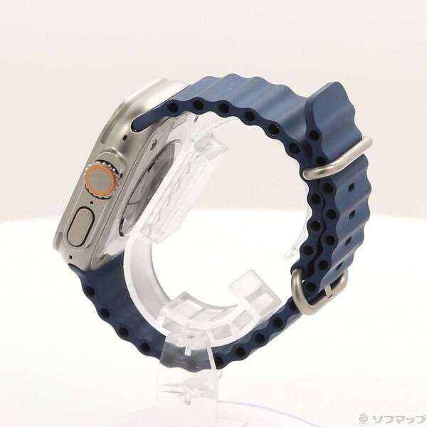 〔中古〕Apple(アップル) Apple Watch Ultra 2 GPS + Cellular 49mm チタニウムケース ブルーオーシャンバンド〔276-ud〕 |  | 01