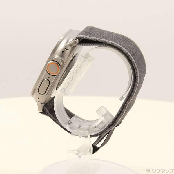 〔中古〕Apple(アップル) Apple Watch Ultra 2 GPS + Cellular 49mm チタニウムケース ブルー／ブラックトレイルループ〔377-ud〕 |  | 01
