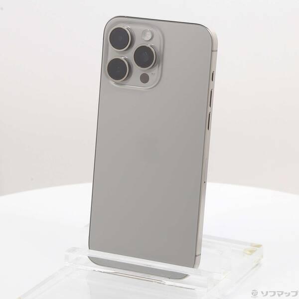〔中古〕Apple(アップル) iPhone15 Pro Max 1TB ナチュラルチタニウム MU713J／A SIMフリー〔377-ud〕 | 