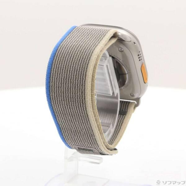 〔中古〕Apple(アップル) Apple Watch Ultra GPS + Cellular 49mm チタニウムケース ブルー／グレイトレイルループ〔377-ud〕 |  | 02