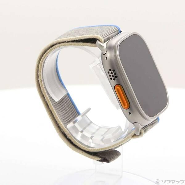 〔中古〕Apple(アップル) Apple Watch Ultra GPS + Cellular 49mm チタニウムケース ブルー／グレイトレイルループ〔377-ud〕 |  | 03