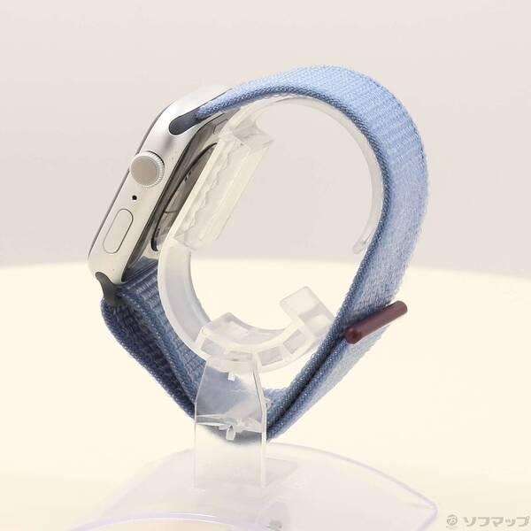 〔中古〕Apple(アップル) Apple Watch Series 9 GPS 45mm シルバーアルミニウムケース ウィンターブルースポーツループ〔344-ud〕 |  | 01