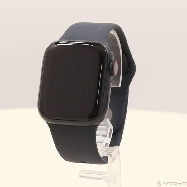 〔中古〕Apple(アップル) Apple Watch Series 9 GPS + Cellular 41mm ミッドナイトアルミニウムケース ミッドナイトスポーツバンド〔377-ud〕 | 