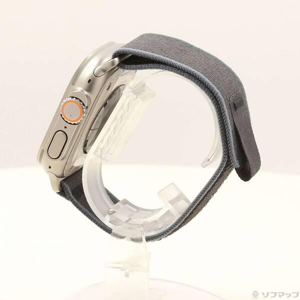 〔中古〕Apple(アップル) Apple Watch Ultra 2 GPS + Cellular 49mm チタニウムケース ブルー／ブラックトレイルループ〔368-ud〕 |  | 01