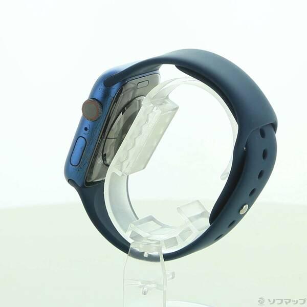 〔中古〕Apple(アップル) Apple Watch Series 7 GPS + Cellular 45mm ブルーアルミニウムケース アビスブルースポーツバンド〔344-ud〕 |  | 01
