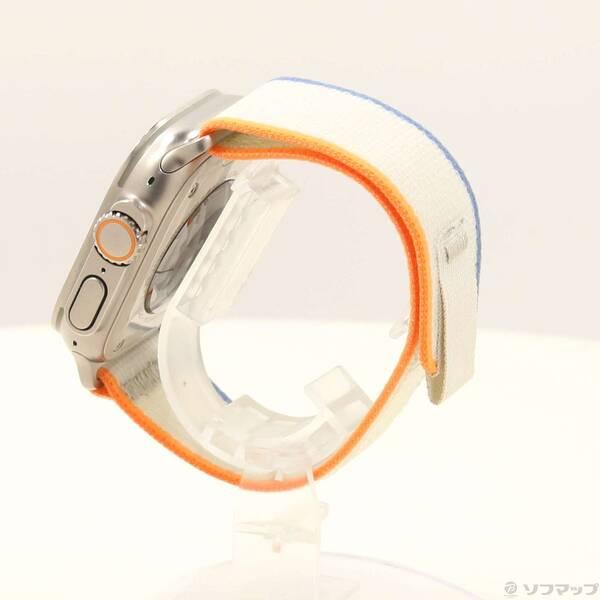 〔中古〕Apple(アップル) Apple Watch Ultra 2 GPS + Cellular 49mm チタニウムケース オレンジ／ベージュトレイルループ〔371-ud〕 |  | 01