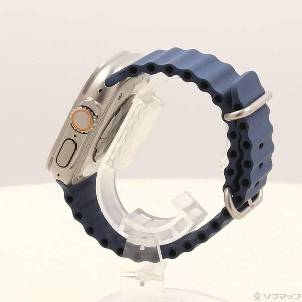 〔中古〕Apple(アップル) Apple Watch Ultra 2 GPS + Cellular 49mm チタニウムケース ブルーオーシャンバンド〔377-ud〕 |  | 01