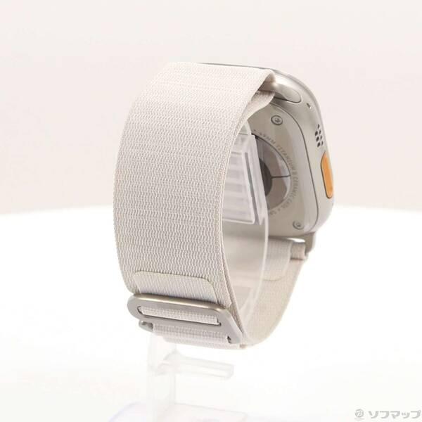 〔中古〕Apple(アップル) Apple Watch Ultra GPS + Cellular 49mm チタニウムケース スターライトアルパインループ〔276-ud〕 |  | 02