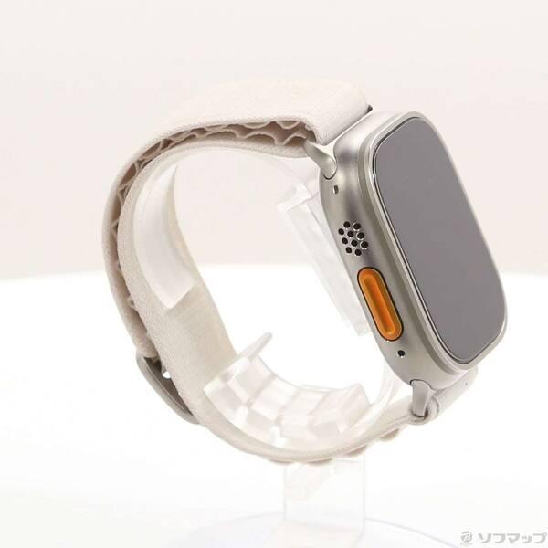 〔中古〕Apple(アップル) Apple Watch Ultra GPS + Cellular 49mm チタニウムケース スターライトアルパインループ〔276-ud〕 |  | 03