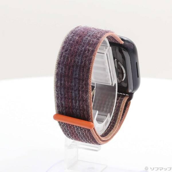 〔中古〕Apple(アップル) Apple Watch Series 8 GPS 41mm ミッドナイトアルミニウムケース エルダーベリースポーツループ〔344-ud〕 |  | 02