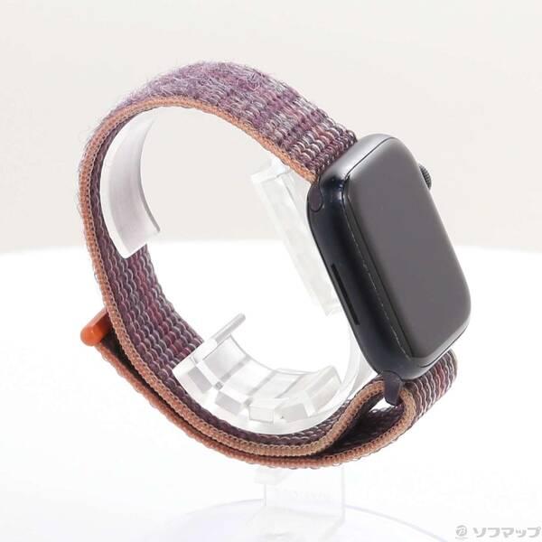 〔中古〕Apple(アップル) Apple Watch Series 8 GPS 41mm ミッドナイトアルミニウムケース エルダーベリースポーツループ〔344-ud〕 |  | 03