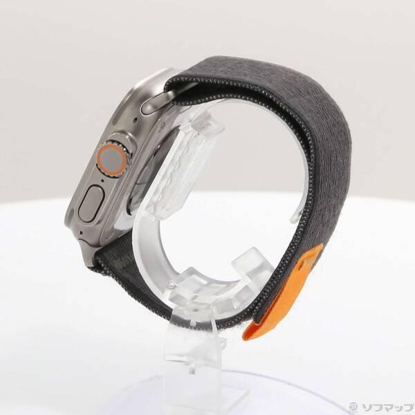 〔中古〕Apple(アップル) Apple Watch Ultra GPS + Cellular 49mm チタニウムケース ブラック／グレイトレイルループ〔258-ud〕 |  | 01