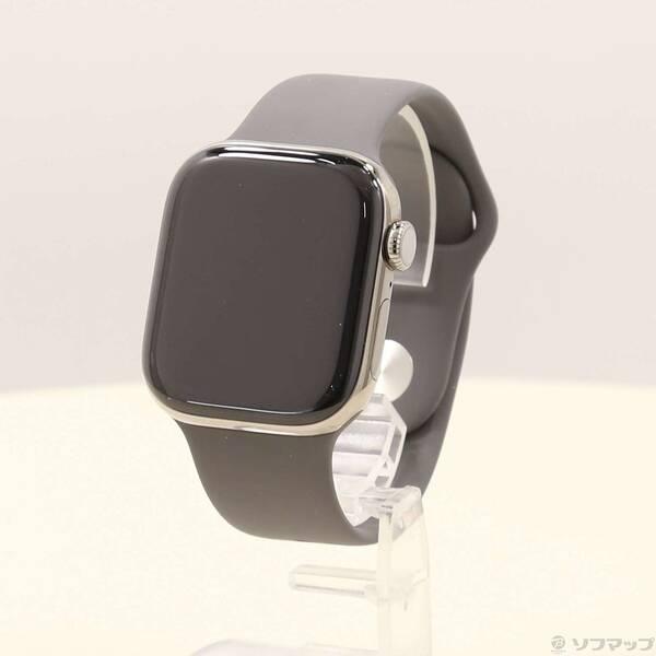 〔中古〕Apple(アップル) Apple Watch Series 10 GPS + Cellular 42mm ナチュラルチタニウムケース ストーングレイスポーツバンド〔344-ud〕 | 