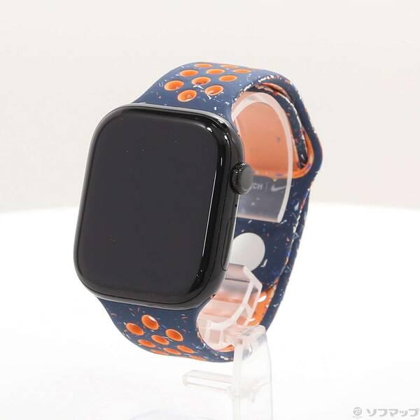 〔中古〕Apple(アップル) Apple Watch Series 10 GPS 46mm ジェットブラックアルミニウムケース ブルーフレームNikeスポーツバンド〔276-ud〕 | 