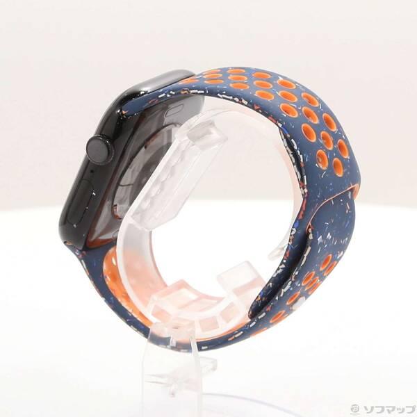 〔中古〕Apple(アップル) Apple Watch Series 10 GPS 46mm ジェットブラックアルミニウムケース ブルーフレームNikeスポーツバンド〔276-ud〕_1