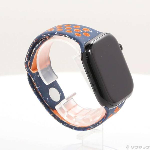 〔中古〕Apple(アップル) Apple Watch Series 10 GPS 46mm ジェットブラックアルミニウムケース ブルーフレームNikeスポーツバンド〔276-ud〕_3