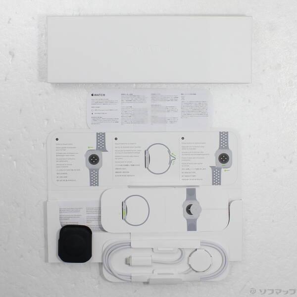 〔中古〕Apple(アップル) Apple Watch Series 10 GPS 46mm ジェットブラックアルミニウムケース ブルーフレームNikeスポーツバンド〔276-ud〕_4