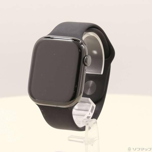 〔中古〕Apple(アップル) Apple Watch Series 10 GPS + Cellular 46mm スレートチタニウムケース ブラックスポーツバンド〔344-ud〕 | 