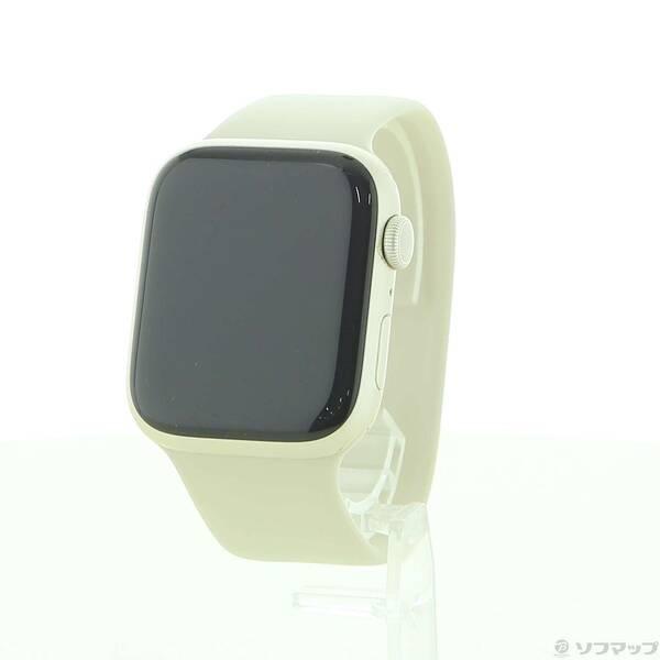 〔中古〕Apple(アップル) Apple Watch Series 8 GPS 45mm スターライトアルミニウムケース スターライトソロループ〔344-ud〕 | 