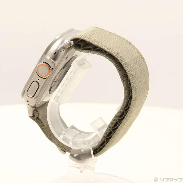 〔中古〕Apple(アップル) Apple Watch Ultra 2 GPS + Cellular 49mm チタニウムケース オリーブアルパインループ〔352-ud〕 |  | 01