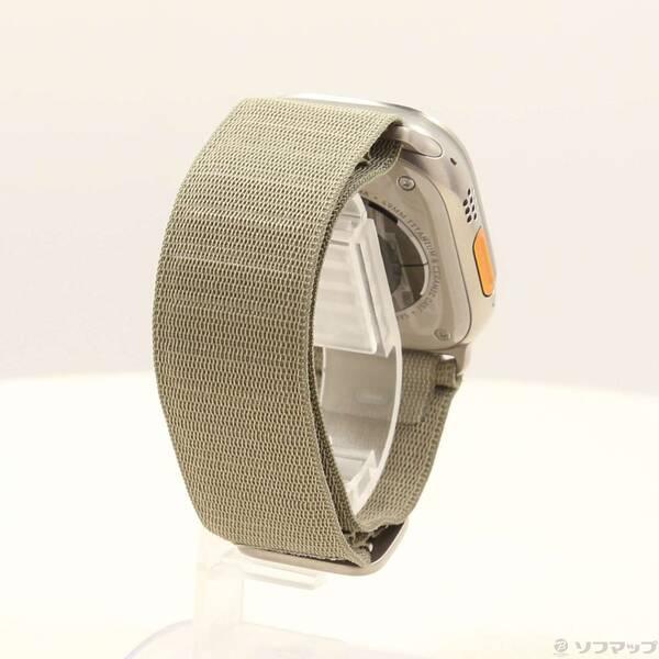 〔中古〕Apple(アップル) Apple Watch Ultra 2 GPS + Cellular 49mm チタニウムケース オリーブアルパインループ〔352-ud〕 |  | 02