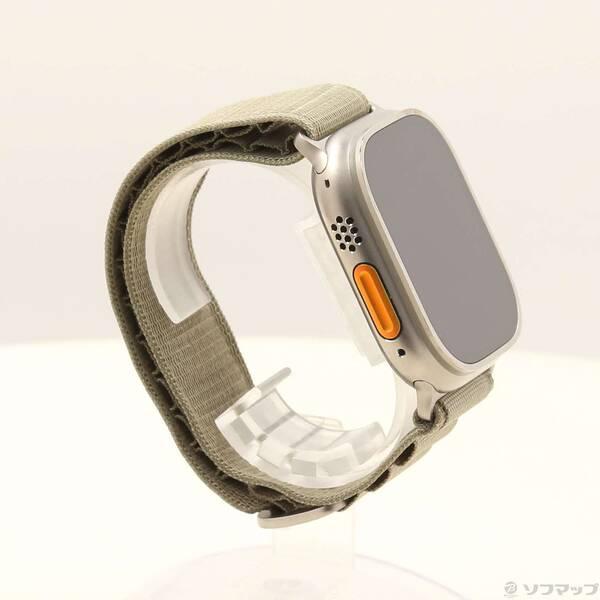 〔中古〕Apple(アップル) Apple Watch Ultra 2 GPS + Cellular 49mm チタニウムケース オリーブアルパインループ〔352-ud〕 |  | 03