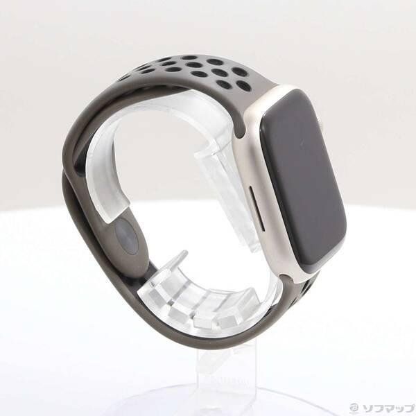 〔中古〕Apple(アップル) Apple Watch Series 8 GPS 45mm スターライトアルミニウムケース オリーブグレイ／ブラックNikeスポーツバンド〔276-ud〕 |  | 03