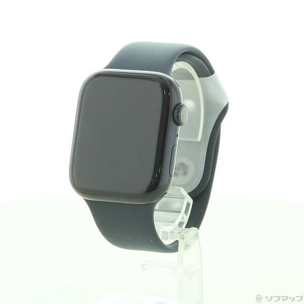 〔中古〕Apple(アップル) Apple Watch Series 8 GPS 45mm ミッドナイトアルミニウムケース ミッドナイトスポーツバンド〔269-ud〕 | 