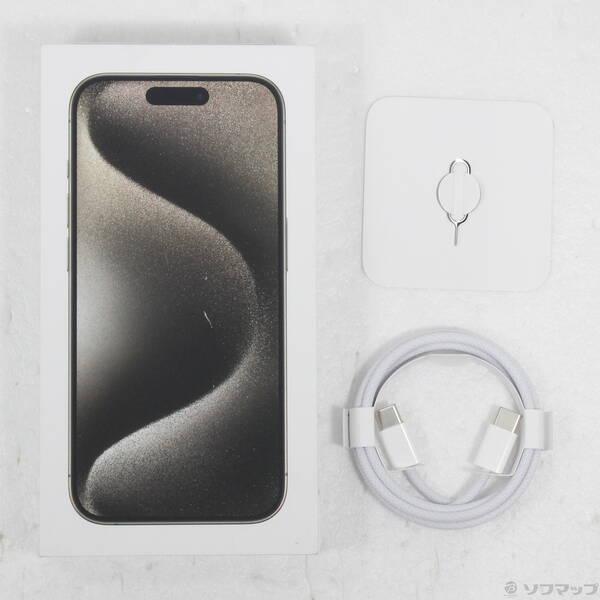 【美品】Apple iPhone 15 Pro 512GB ナチュラルチタニウム iPhone 15 Pro 512GB - ナチュラルチタニウム（SIMフリー）[整備