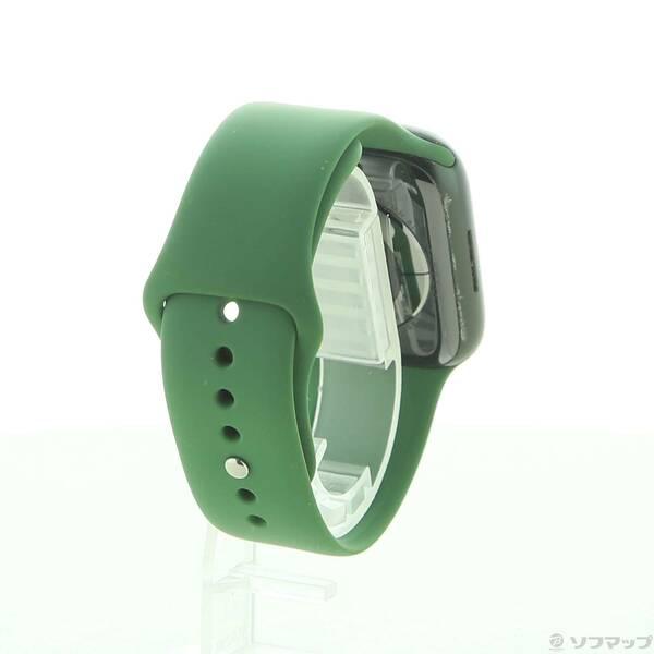 〔中古〕Apple(アップル) Apple Watch Series 7 GPS + Cellular 45mm グリーンアルミニウムケース クローバースポーツバンド〔349-ud〕 |  | 02